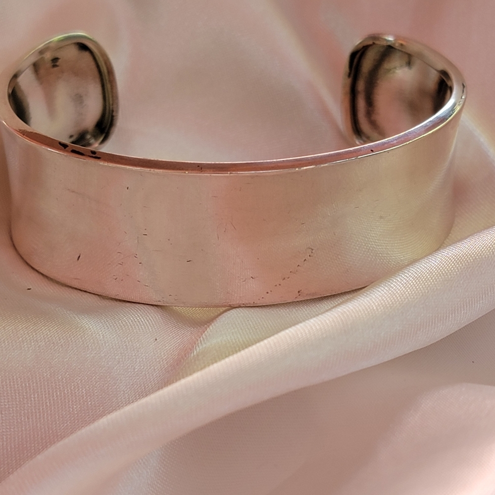 Wide Sterling Silver Cuff Bracelet 925